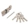 Cylinder mechanism standard MAX, 60 mm (30x30V), 5 keys, key/turntable, matte nickel 1024813