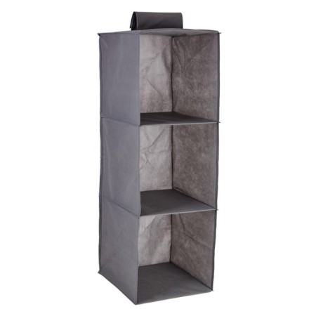 Organizer suspended for storing things Polini Home, 3 shelves, 30x30x90 cm, color gray color