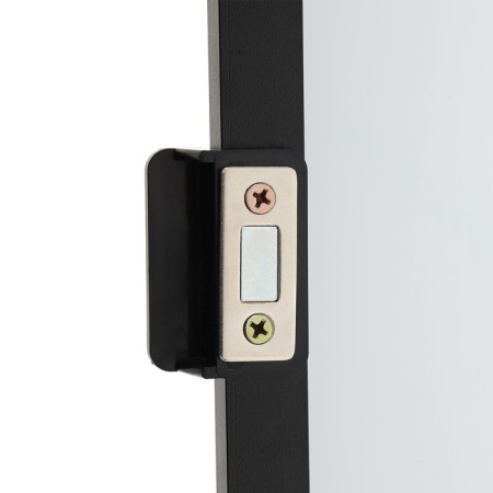 Turning mirror on the door or wall, 80 x 30cm, black-4