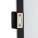 Turning mirror on the door or wall, 80 x 30cm, black