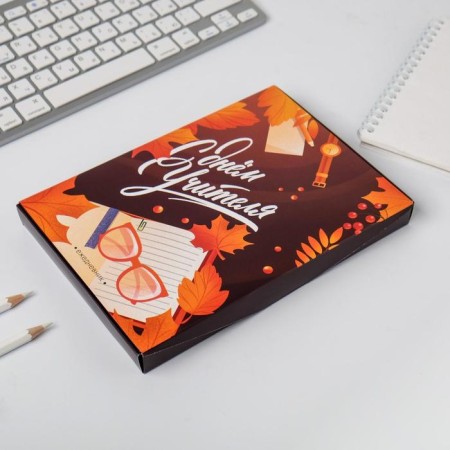 Diary in the gift box "Happy Teacher", A5 format, 80 sheets, solid cover-8