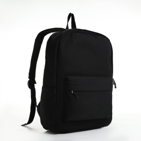 City backpack of textiles on lightning, 4 pockets, black color-2