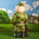 Garden figure "Hunter with a gun" 63x35x23cm