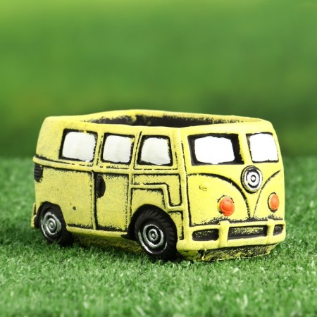 Pot "Bus" yellow, 13x7.5x6.4cm-1