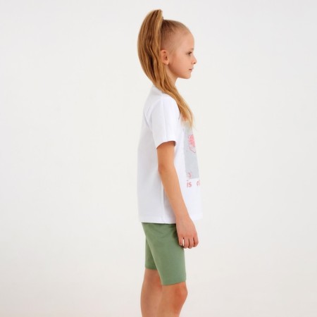 T -shirt Children's Minaku "Happines" Color white, height 134-2