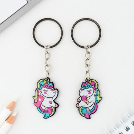A set of keycases "Unicorn", 2 pcs., 11 x 17.5 cm.