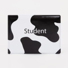 Cover for a student ticket, white/black color