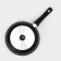 The “Tradition” pan, D = 24 cm, glass cover, removable handle, anti -stick coating, black color
