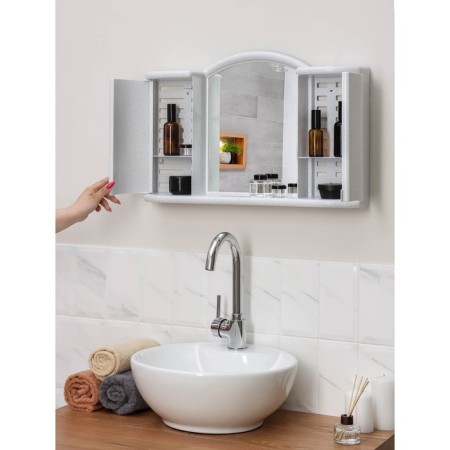 SLRACKAL CASHER for the bathroom "Argo", color white marble-11
