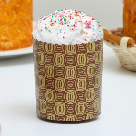 Paper form for cake "New Standard" 70 x 85 mm, mix (packing 2400 pcs)-3
