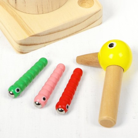 Developing game "Get a wood worm" 20.5 × 9 × 9 cm, 10 worms-2
