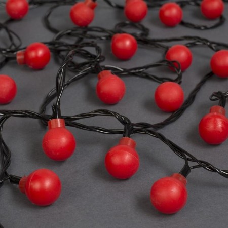 Garland “thread” 5 m with nozzles “Red Balls”, IP20, dark thread, 30 LED, glow red, 8 modes, 220 V-1