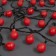 Garland “thread” 5 m with nozzles “Red Balls”, IP20, dark thread, 30 LED, glow red, 8 modes, 220 V