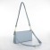 Bag Women's Cross-Bodi with a zipper, blue color