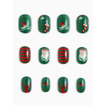 Children's false nails "New Year's hit", 12 pcs-1