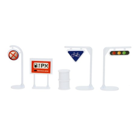 Game set "Airport", 2 aircraft, road signs-1