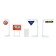 Game set "Airport", 2 aircraft, road signs