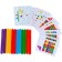 Game set "Fold the sticks" 18 cards, 12 colored wooden sticks