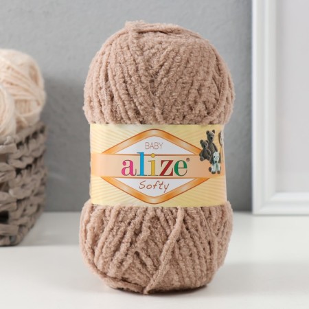 Yarn "Softy" 100% micropoliester 115m/50g (617 beige)