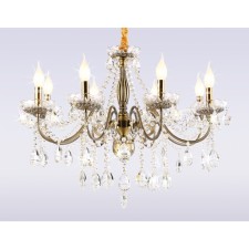 Suspicious classic chandelier with crystal Ambrella Light, Classic, TR4950, 8HE14, Bronze Color