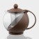 Glass teapot “Care” matte, 700 ml, with metal sieves, Mix color