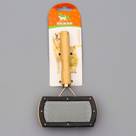 Bilateral Brush-Brush with a wooden handle, 10 x 17 cm-7