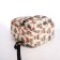 School backpack of textiles with a zipper, 4 pockets, wallet, beige color