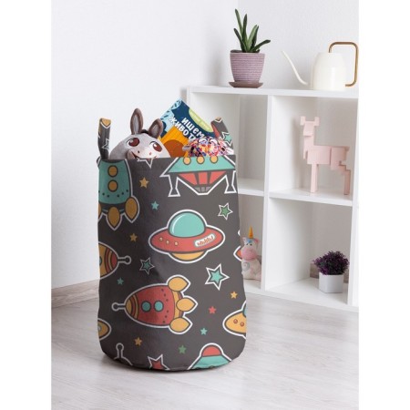 Basket for toys "Space transport, size 35x50 cm