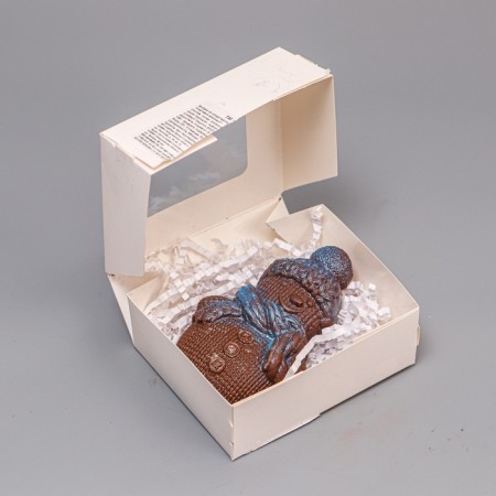 Chocolate figure, "Knitted Snowman", 80 g-3