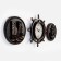 Wall clock, series: sea, "helm", discrete move, d = 33 cm, d dial = 16.5 cm