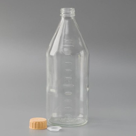 Glass bottle "Division", 1 l, with a lid-2