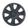 Wheel caps R14 "Joy", silver-black, carbon, set 4 pcs