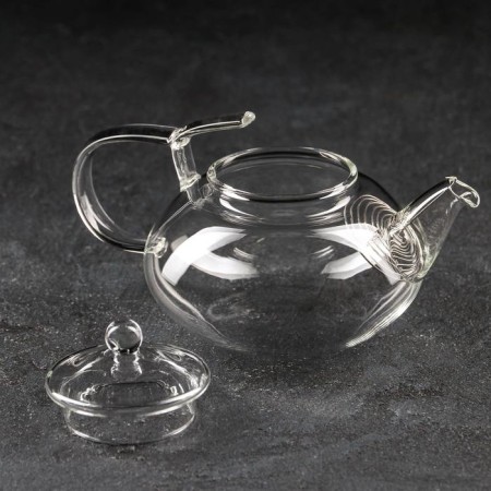 Glass teapot with metal sieve "Maria", 400 ml-1
