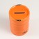 Piggy bank ceramics "Orange barrel" 6.5x6.5x9 cm