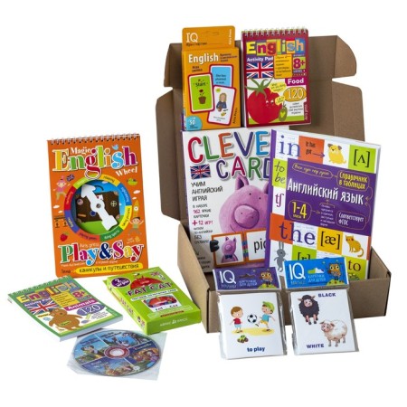 Package. The basic IQ-game set for learning English. Level 4