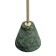 Coffee table Kaya, 408 × 408 × 530 mm, golden / green color