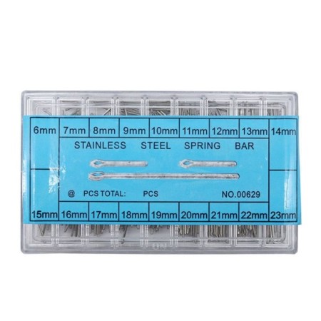 Pins for strap of watches, set of 270 pcs, 6-23 mm, thickness 1 mm-1
