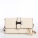 Bag-clate on magnet, long belt, white color