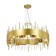 Suspended chandelier ST LUCE. SL1633.203.16. Olvera. 16x40 watts, E14, 80x80x37 cm, matte gold color
