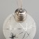 A set of Christmas balls "Silver threads" 2 pcs., Batteries, 1 LED, glow white glow