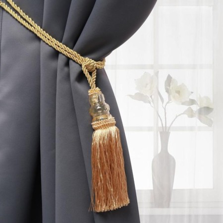 Curtains “Three Crystal” curtains, 50 ± 1 cm, beige/gold color