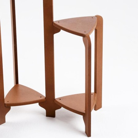 Standing Column for Flower Flower Flores 49x54x40 cm, walnut-3
