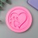 Mold Silicon "heart with a paw"