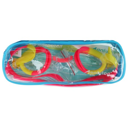 Glasses for swimming children's Onlytop, beryushi, red/yellow color-3