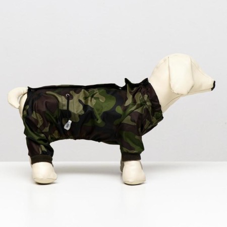 Overalls for animals, without lining, S (DS 20-22, Osh 26, OG 30-34 cm), camouflage-1
