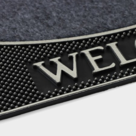 Коврик придверный Доляна «Welcome цветы», 40×70 см, цвет МИКС-4