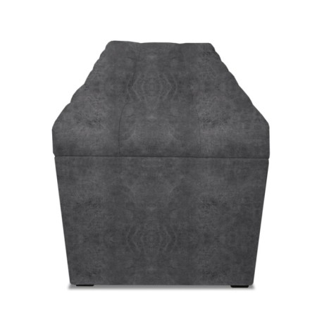 Puff with a lid and weighting, 800 × 400 × 420 mm, Dakota velor, Grafit color-4