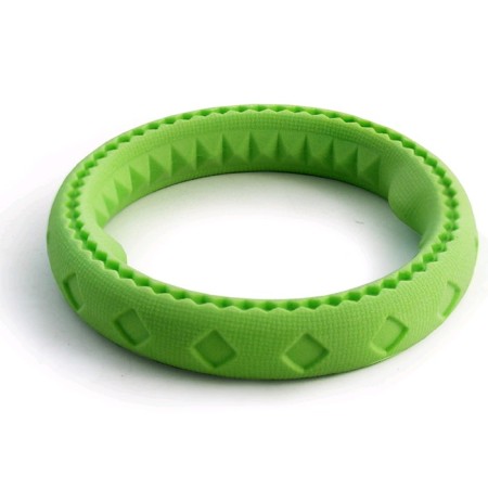 Triol Aroma Dog toy "Ring", TPR, apple aroma, 24 cm, green