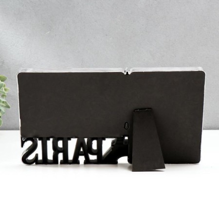 Photo frame Plastic in 2 photos 10x15 cm "Eiffel Tower. Paris" Dark Silver 17x29.5x2 cm-3
