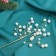Decor "Crystal Tale" 29 cm, twig with pearls